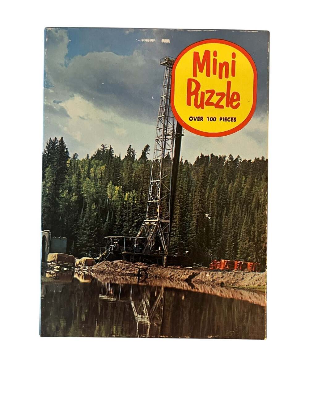 Vintage Warren Built-Rite Mini Puzzle No. 555 Oil Drilling Rig